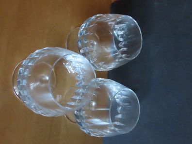 Glas Gläser Cognacglas Cognacschwenker klein Tropfenmuster /3St