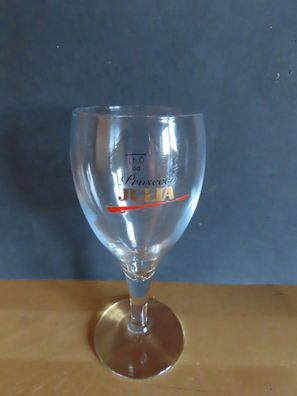 Glas Gläser Sektglas Prosecco Julia Schriftzug Goldfarben /0,1l