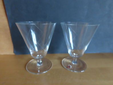 Glas Gläser Sektglas Sherryglas Karoschliff Poschinger/2St