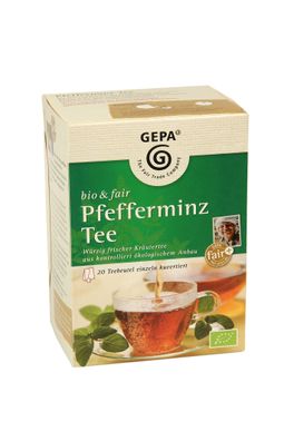 Restposten Pfefferminz Tee 20 x 1,7 g Bio