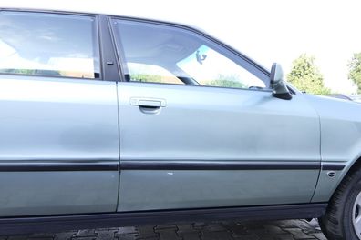 Audi 80 90 Tür vorne rechts Beifahrertür Rahmen Türblatt grün LY6N ohneAnbauteil