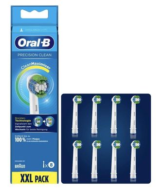 8 x Oral-b Aufsteckbürsten ersatzbürsten Precision Clean CleanMaximizer