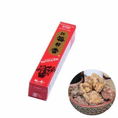 Japanische Räucherstäbchen Morning Star Myrrhe | 50 Sticks | Nippon Kodo
