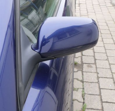 Audi A4 B5 Spiegel Außenspiegel links elektrisch blau LZ5K c