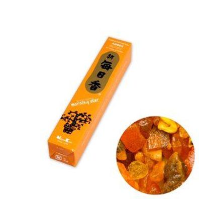 Japanische Räucherstäbchen Morning Star Amber | 50 Sticks | Nippon Kodo