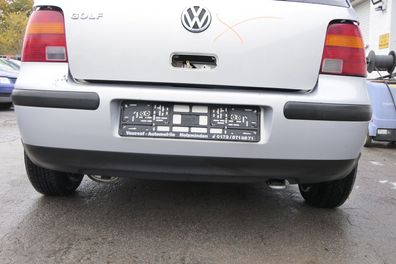 VW Golf 4 Limousine Stoßstange hinten Heckstoßstange Stoßfänger silber LB7Z grau