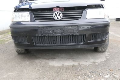 VW Polo 6N2 Stoßstange vorne Frontstoßstange Stoßfänger schwarz LC9Z + Grill d