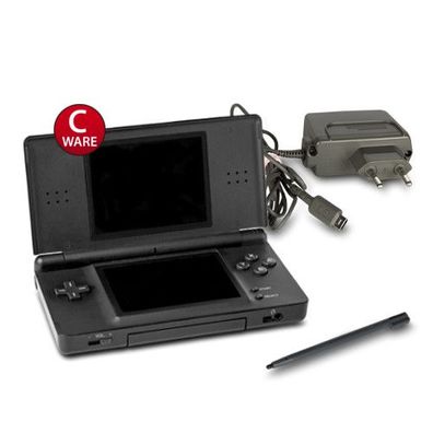Nintendo DS Lite Konsole in schwarz + Ladekabel #70C