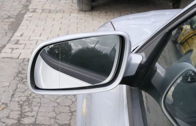 VW Passat 3B 3BG elektrischer Spiegel Außenspiegel links mit Glas Silber LB7Z md