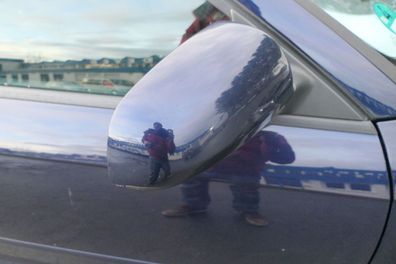 Audi A3 8P elektrischer Spiegel Außenspiegel vorne rechts blau LZ5J