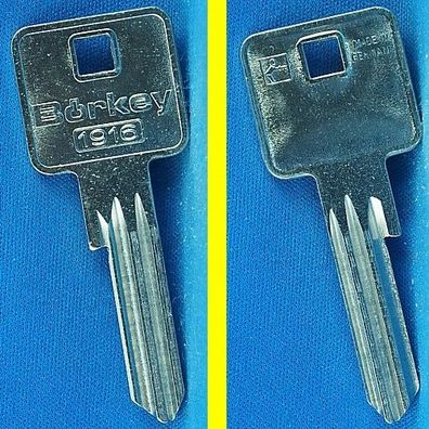 Schlüsselrohling Börkey 1916 für verschiedene Abus, Würth, Profil RE - Profilzylinder
