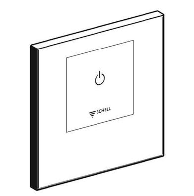 SCHELL Frontplatte LINUS D-E-V für UP-Dusche, 180x180, edelstahl 252212899