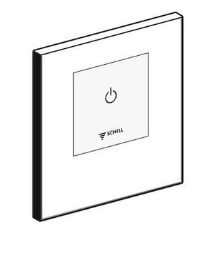 SCHELL Frontplatte LINUS D-E-V für UP-Dusche, 180x180, chrom 252350699