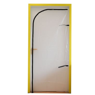 Folien Staubschutztür schwellenlos mit Reißverschluss 210 x 110 cm