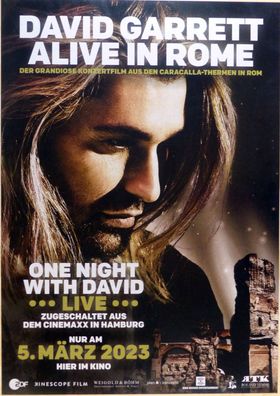 David Garrett - Alive in Rome - Original Kino-Plakat A1 - Poster