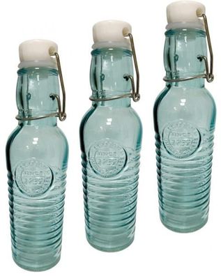 Glasflaschen 1732 mit Bügelverschluss 250ml - 3 Stück Flasche Wasserflasche