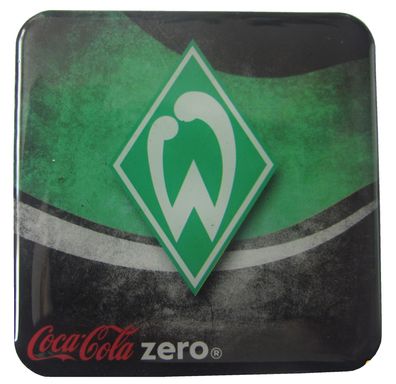 Coca Cola Zero - Fußballvereine - Werder Bremen - Kühlschrankmagnet 6 x 6 cm