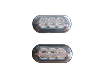2 Seitenblinker LED Blinker Schwarz-Smoke für Nissan Primastar Bus X83, Bj.09.02