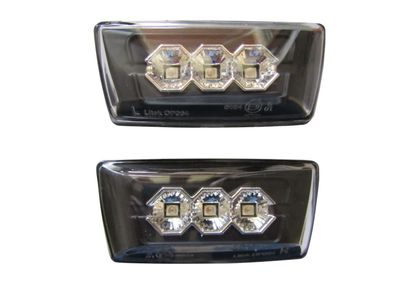 2 Seitenblinker LED Blinker Schwarz passend für Chevrolet Cruze Typ J300