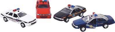 Sonic State Rescue, Polizeiauto mit Sirene + Licht, L= 13 cm