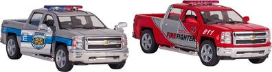 Polizei und Feuerwehr Chevrolet Silverado, L= 12,5 cm