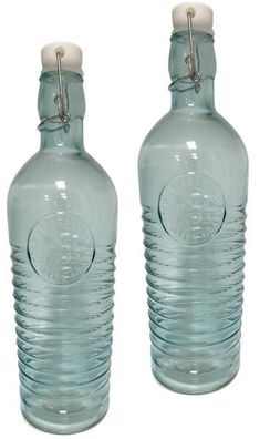 Glasflaschen1732 mit Bügelverschluss 1000ml - 2 Stück Wasserflasche