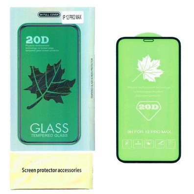 20D Displayschutzglas für iPhone 12 Pro Max tempered glass Schutzglas 9H Schutzfol...