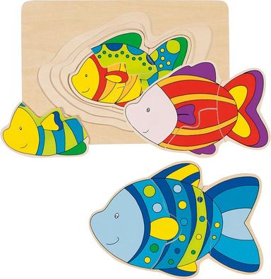 Schichtenpuzzle Fisch
