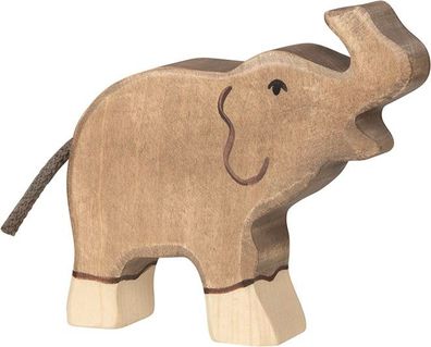 Elefant, klein, Rüssel hoch