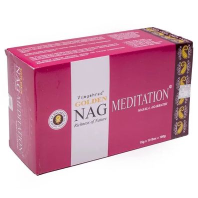 Räucherstäbchen Golden Nag Meditation -- 15 g