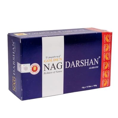 Räucherstäbchen Golden Nag Darshan -- 15 g