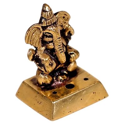 Räuchergefäß Ganesha Messing -- 54 g; 4.5 cm