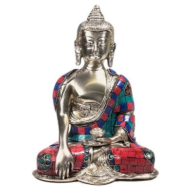 Buddha Shakyamuni mit Mosaikdekoration -- 20 cm