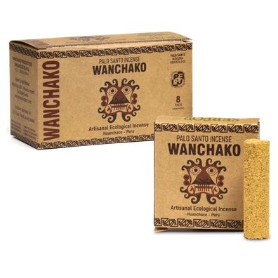 Palo Santo Wanchako Weihrauch-Röllchen 8 Packungen