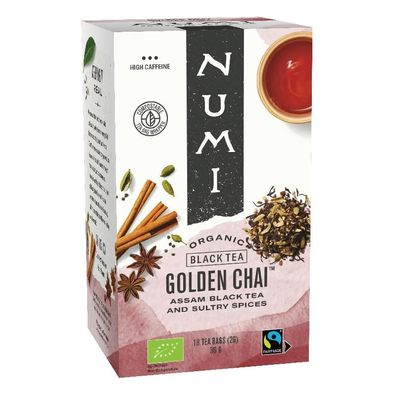 Numi Biologischer Tee Golden Chai -- 18x2g