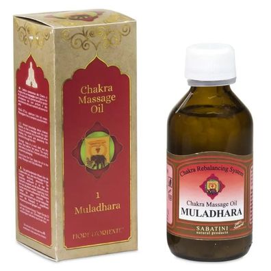 Massageöl 1. Chakra Muladhara -- 100ml