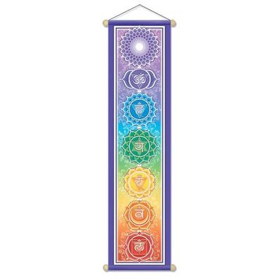 Chakra Wandschmuck klein -- 15x60 cm