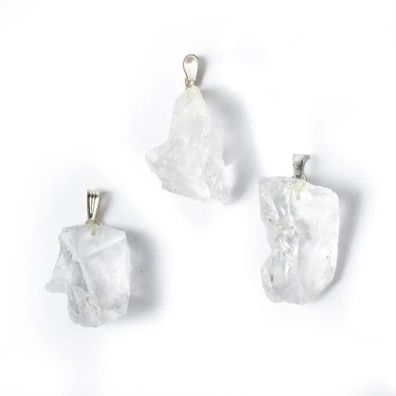 Edelsteinanhänger Bergkristall roh -- ±3.5cm