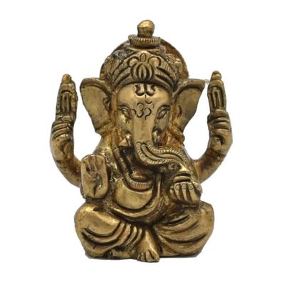Ganesh Messing Miniatur -- 120 g; 5 cm