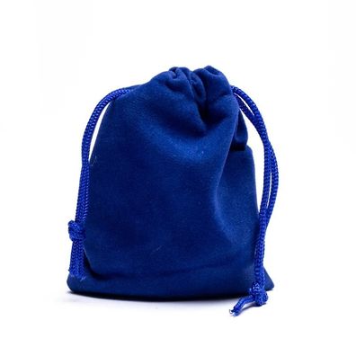 Samt-Geschenktasche blau XS -- 7x9cm