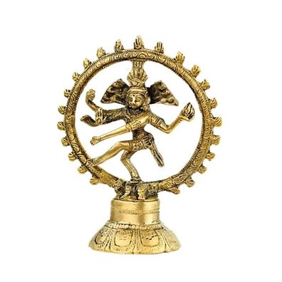 Shiva Nataraj Messing einzigfarbig -- 160 g; 13 cm