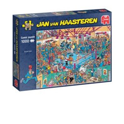Jumbo Spiele 82029 Jan van Haasteren Boxing Match 1000 Teile Puzzle