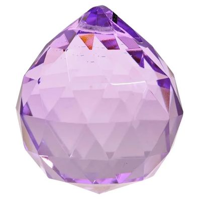Regenbogen-Kristalle Kugel Violett AAA Qualität -- 5 cm