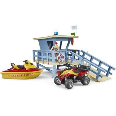 Bruder 62780 - bworld Set Life Guard Station, 1:16