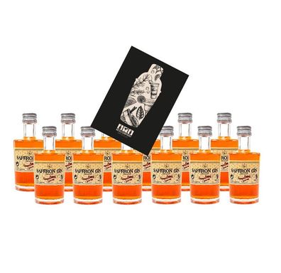 Saffron Gin Miniatur 12x 50ml (40% Vol) Gabriel Boudier Imported Gin Mini- [Ent