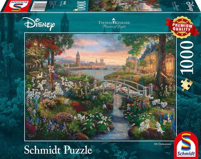 Disney, 101 Dalmatiner - 1000 Teile Puzzle (Thomas Kinkade)