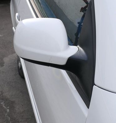 VW Lupo Arosa manueller Spiegel Außenspiegel rechts weiß LB9A - MÄNGEL