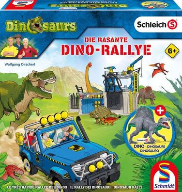 Schleich, Dinosaurs, Die rasante Dino-Rallye - Kinderspiel