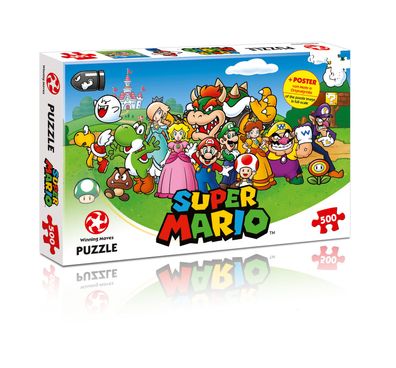 Winning Moves 029476 - Puzzle Super Mario - Mario and Friends - 500 Teile