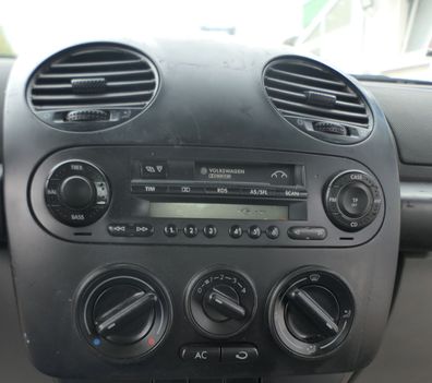 VW New Beetle Mittelkonsole Verkleidung um Radio schwarz 1C1858071 1C0858069E